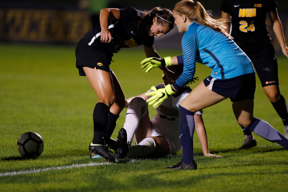 Iowa Hawkeyes Rose Ripslinger (15) against the Purdue Boilermakers Thursday, September 20, 2018 at the Iowa Soccer Complex. (Brian Ray/hawkeyesports.com)