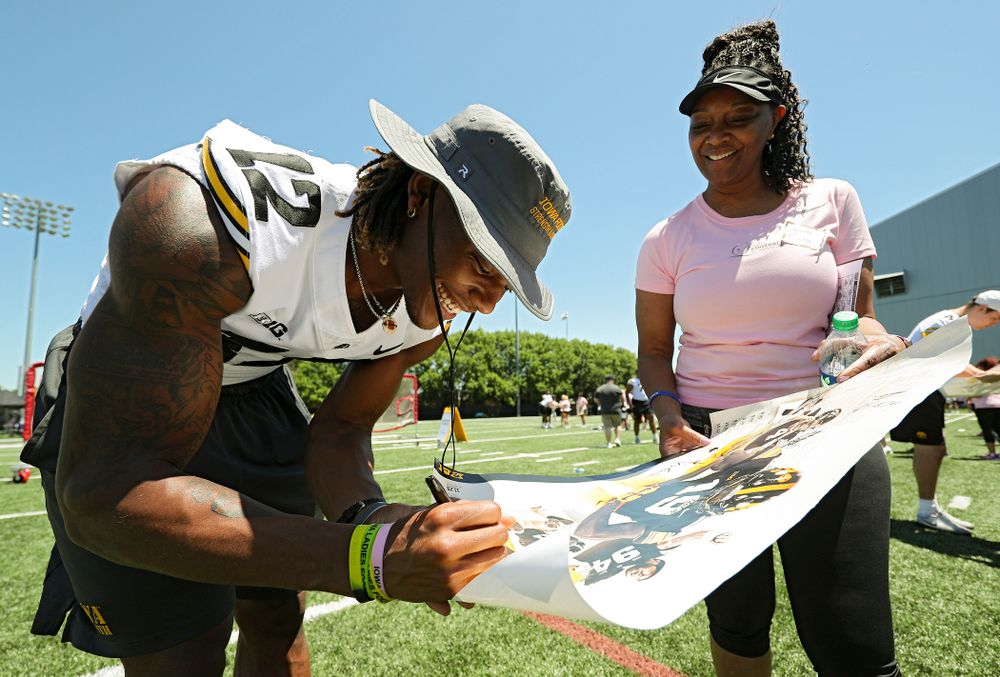 The Ladies Football Academy at the Hansen Football Performance Center in Iowa City on Saturday, Jun 8, 2019. (Stephen Mally/hawkeyesports.com)