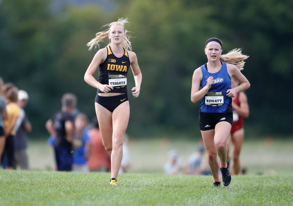 Patty Teggatz during the Hawkeye Invitational Friday, August 31, 2018 at the Ashton Cross Country Course. (Brian Ray/hawkeyesports.com)