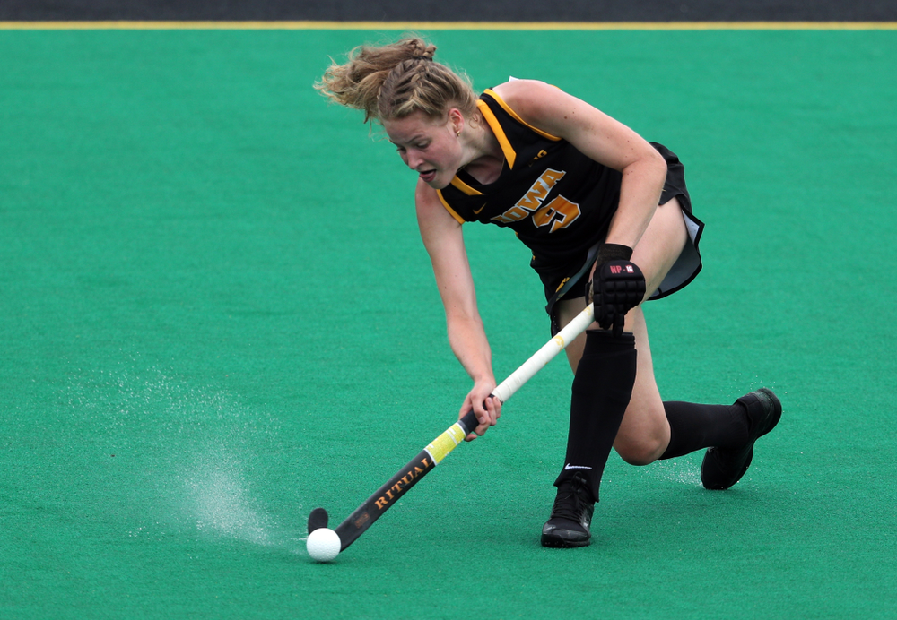 Iowa Hawkeyes Sofie Stribos (9) against the Duke Blue Devils Sunday, September 15, 2019 at Grant Field. (Brian Ray/hawkeyesports.com)
