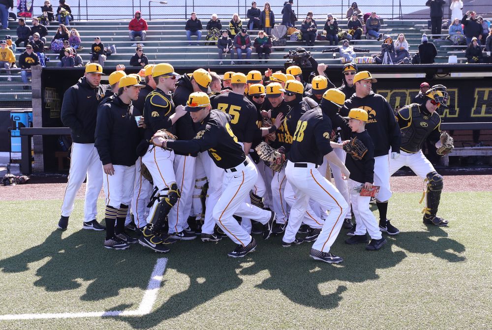 The Iowa Hawkeyes against California State Northridge Sunday, March 17, 2019 at Duane Banks Field. (Brian Ray/hawkeyesports.com)