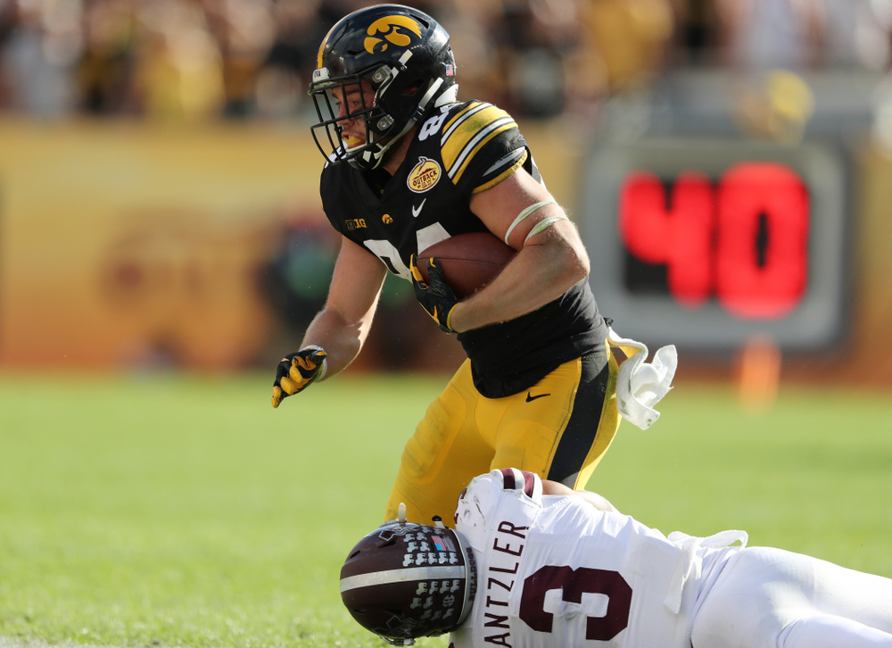 Iowa Hawkeyes wide receiver Nick Easley (84) during their Outback Bowl Tuesday, January 1, 2019 at Raymond James Stadium in Tampa, FL. (Brian Ray/hawkeyesports.com)