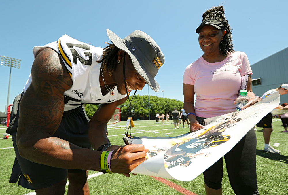 The Ladies Football Academy at the Hansen Football Performance Center in Iowa City on Saturday, Jun 8, 2019. (Stephen Mally/hawkeyesports.com)