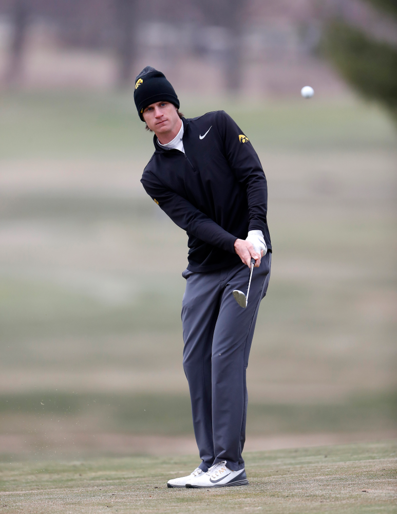Sam Meuret during the 2018 Hawkeye Invitational Friday, April 13, 2018 at Finkbine Golf Course. (Brian Ray/hawkeyesports.com)