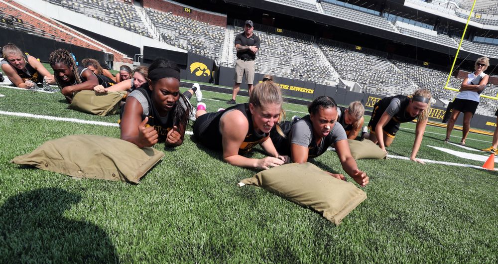 The Iowa WomenÕs Basketball Team participates in the The Program Tuesday, September 17, 2019 at Kinnick Stadium (Brian Ray/hawkeyesports.com)
