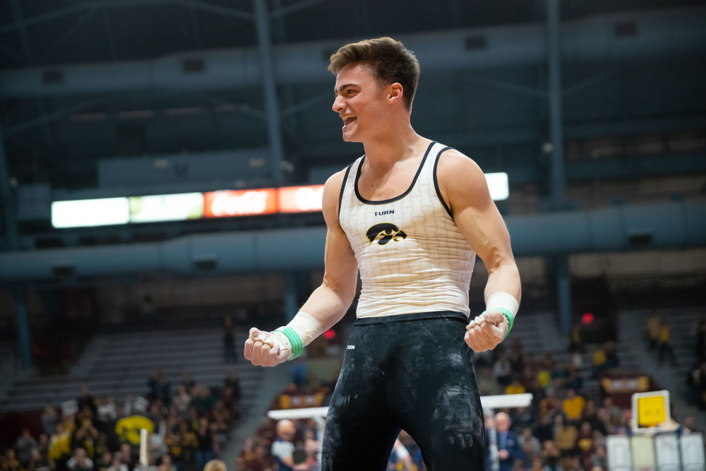 The Iowa Hawekeys against Minnesota and Penn State at the Maturi Pavilion Saturday, March 23, 2019 in Minneapolis, Minn. (C. Morgan Engel/Freelance)