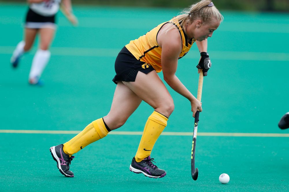 Iowa Hawkeyes Makenna Grewe (4) against Ball State Sunday, September 2, 2018 at Grant Field. (Brian Ray/hawkeyesports.com)
