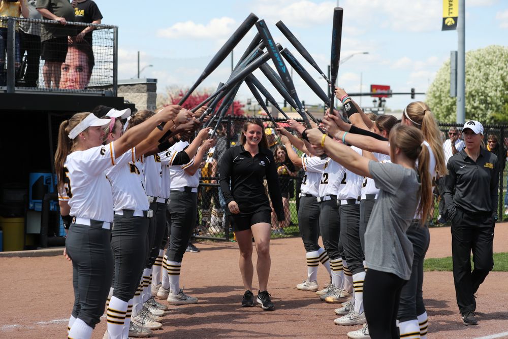 Graduate Assistant Athletic Trainer Haley Simmons during senior day festivities following their game against the Ohio State Buckeyes Sunday, May 5, 2019 at Pearl Field. (Brian Ray/hawkeyesports.com)ic