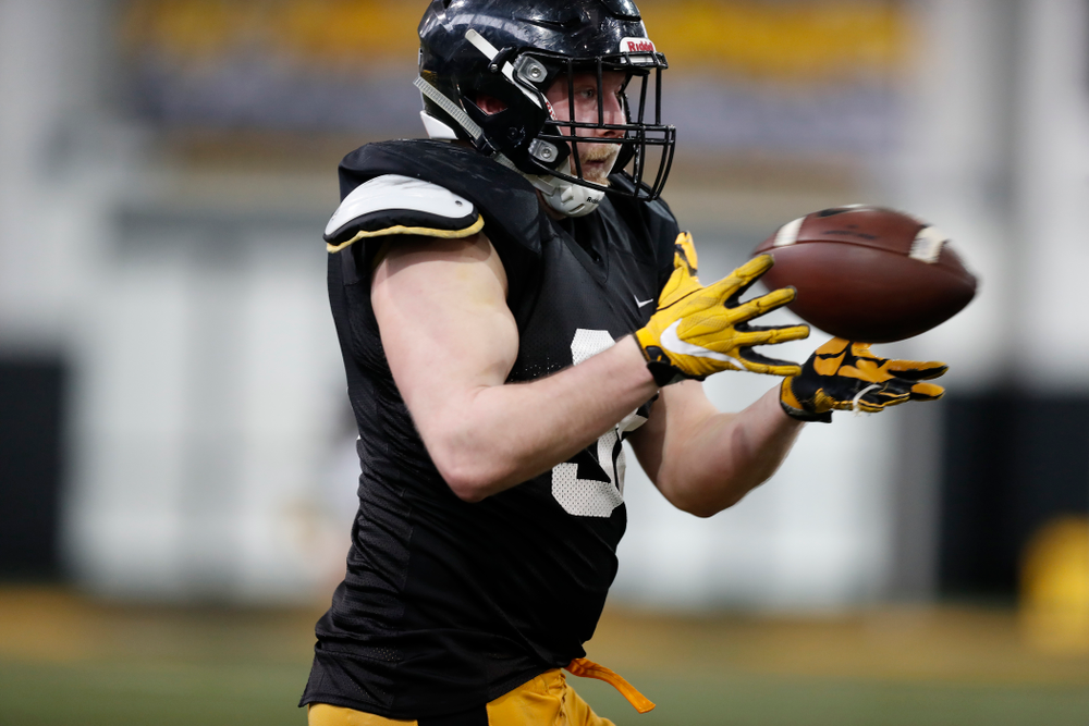 Iowa Hawkeyes fullback Brady Ross (36) during spring practice Thursday, March 29, 2018 at the Hansen Football Performance Center. (Brian Ray/hawkeyesports.com)