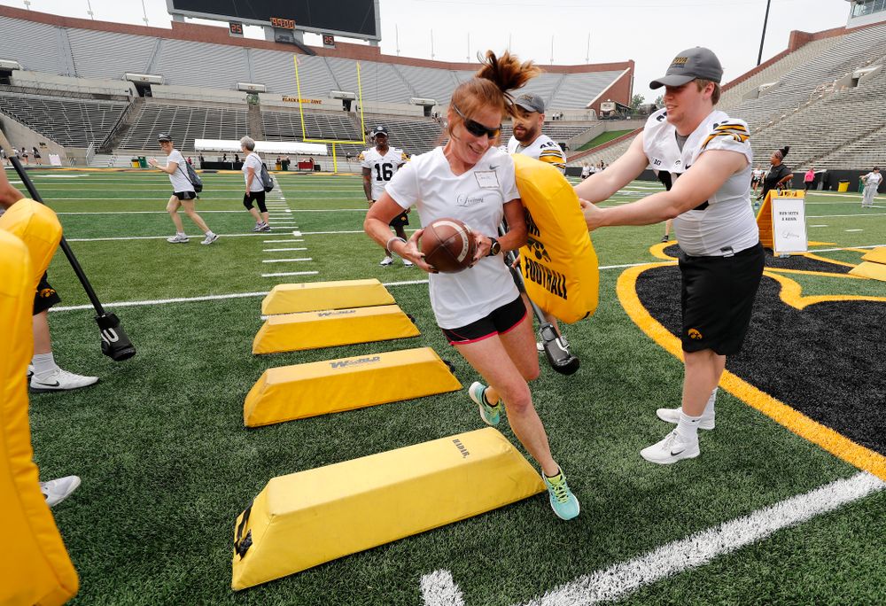 The 2018 Iowa Ladies Football Academy Saturday, June 9, 2018 at Kinnick Stadium. (Brian Ray/hawkeyesports.com)