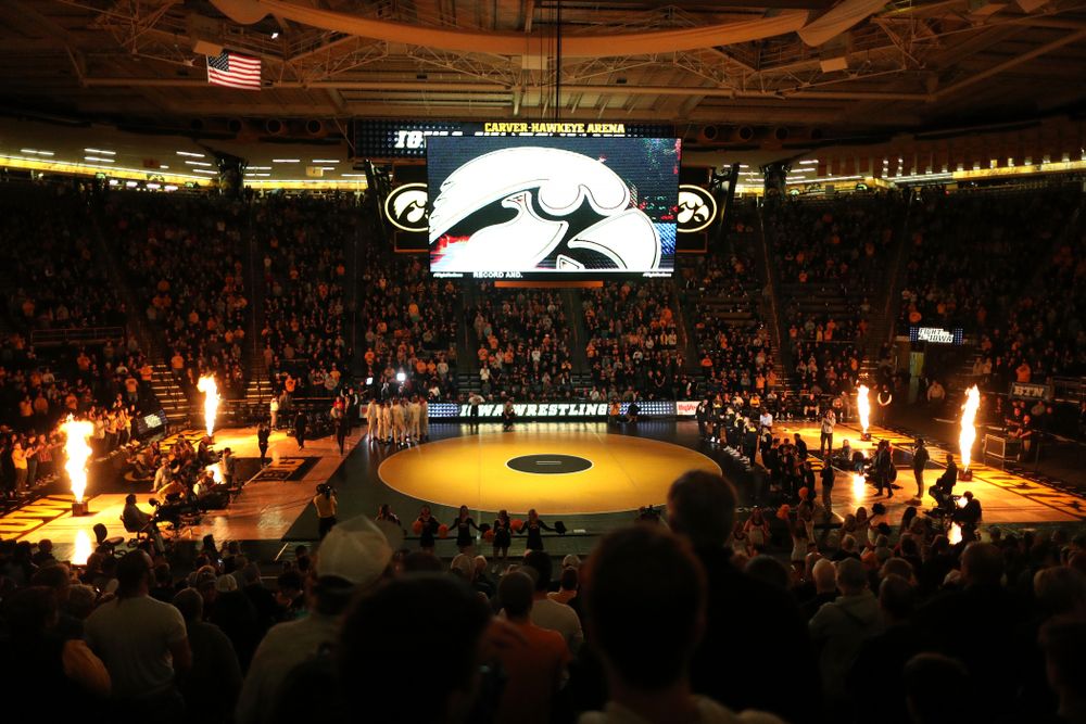 The Iowa Hawkeye against Wisconsin Sunday, December 1, 2019 at Carver-Hawkeye Arena. Cassioppi won the match 3-2. (Brian Ray/hawkeyesports.com)
