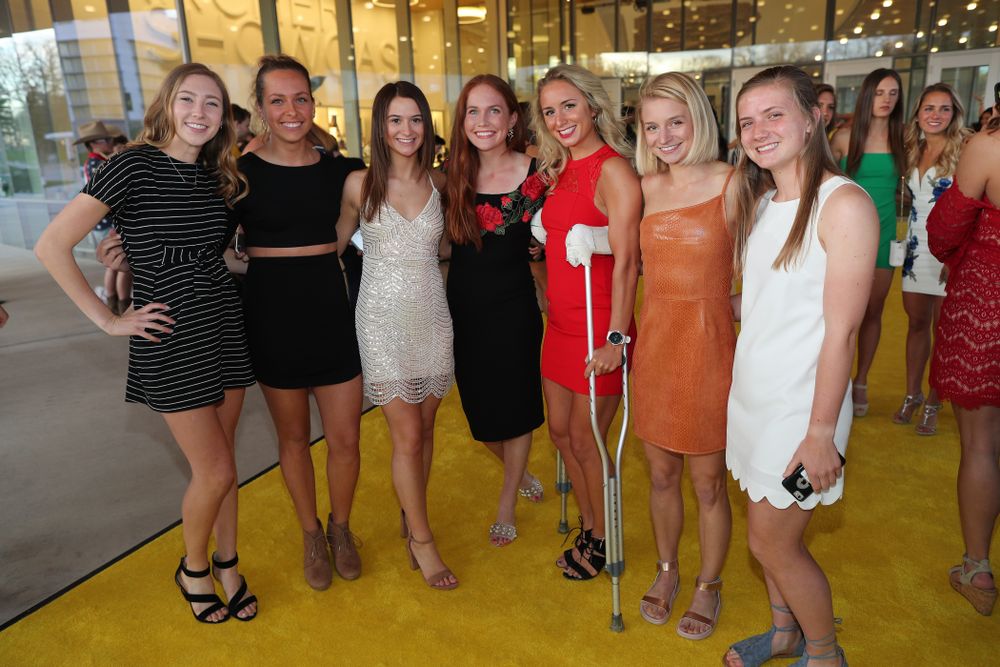 The 2019 Golden Herkys yellow carpet Tuesday, April 23, 2019 at Hancher Auditorium. (Brian Ray/hawkeyesports.com)