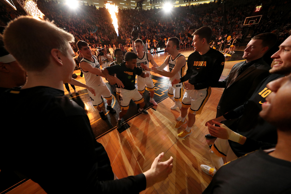 The Iowa Hawkeyes against the Ohio State Buckeyes Thursday, February 20, 2020 at Carver-Hawkeye Arena. (Brian Ray/hawkeyesports.com)