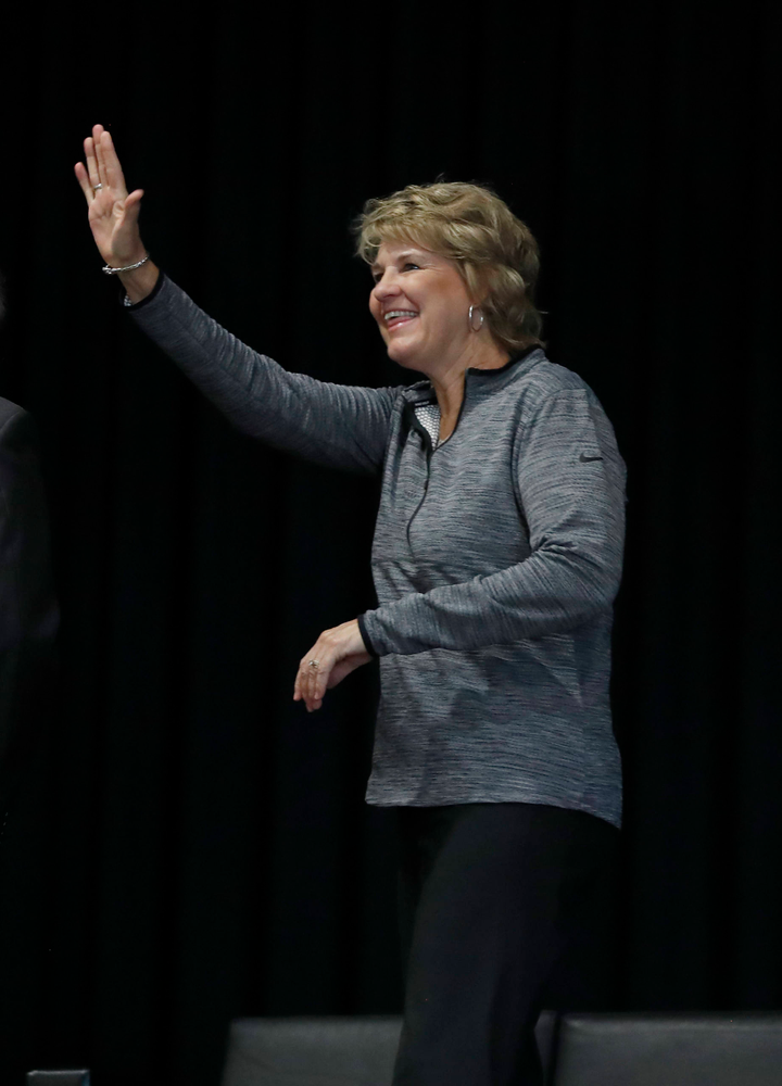 Lisa Bluder -- Hawkeye Fan Event at the Quad-Cities Waterfront Convention Center in Bettendorf, Iowa, on May 15, 2019.