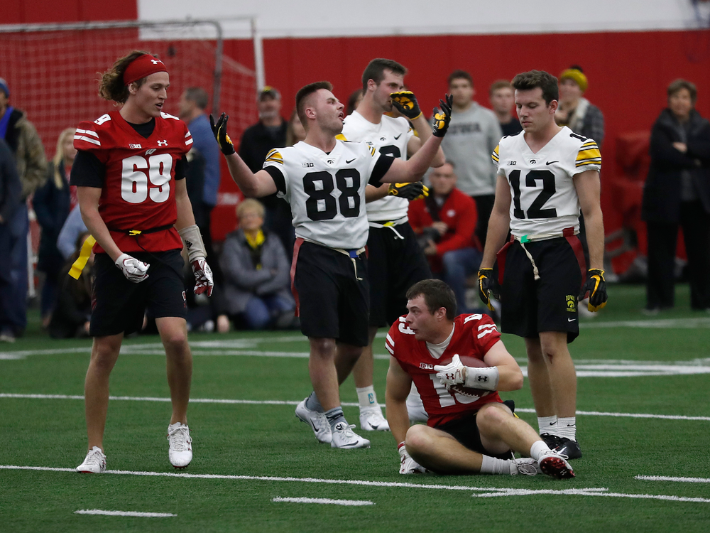 The Hawkeye football managers capture the rusty toolbox for the first time since 2008 with a 20-19 double The Hawkeye Football Managers captured the rusty toolbox for the first time since 2008 with a 20-19 double overtime win against the Wisconsin football managers on Nov. 8 in Madison, Wisconsin.