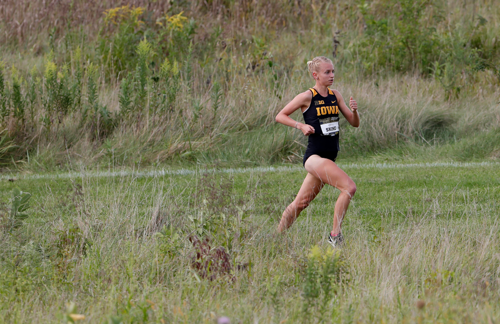 Andrea Shine during the Hawkeye Invitational Friday, August 31, 2018 at the Ashton Cross Country Course. (Brian Ray/hawkeyesports.com)