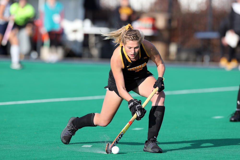 Iowa Hawkeyes Ellie Holley (7) against Penn State in the 2019 Big Ten Field Hockey Tournament Championship Game Sunday, November 10, 2019 in State College. (Brian Ray/hawkeyesports.com)