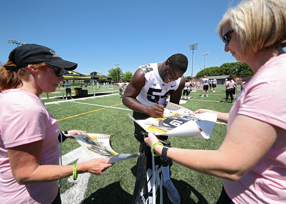 The Ladies Football Academy at the Hansen Football Performance Center in Iowa City on Saturday, Jun 8, 2019. (Stephen Mally/hawkeyesports.com)