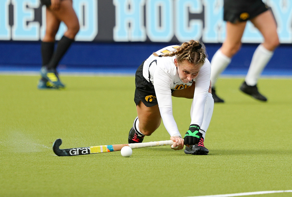 Iowa’s Katie Birch (11) lines up a shot during the fourth quarter of their NCAA Tournament Second Round match against North Carolina at Karen Shelton Stadium in Chapel Hill, N.C. on Sunday, Nov 17, 2019. (Stephen Mally/hawkeyesports.com)
