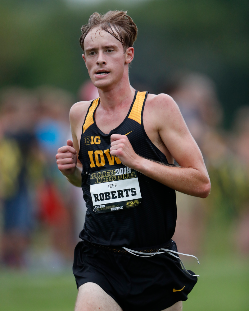 Jeff Roberts during the Hawkeye Invitational Friday, August 31, 2018 at the Ashton Cross Country Course. (Brian Ray/hawkeyesports.com)