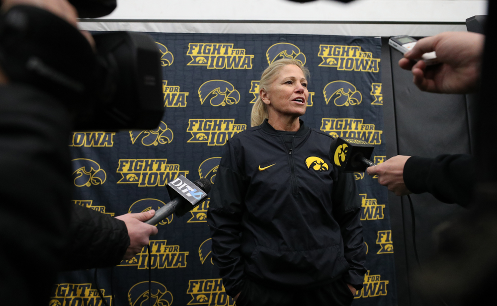 Iowa Hawkeyes head coach Renee Gillispie during they team's annual media day Friday, February 1, 2019 at the Hawkeye Tennis and Recreation Complex. (Brian Ray/hawkeyesports.com)