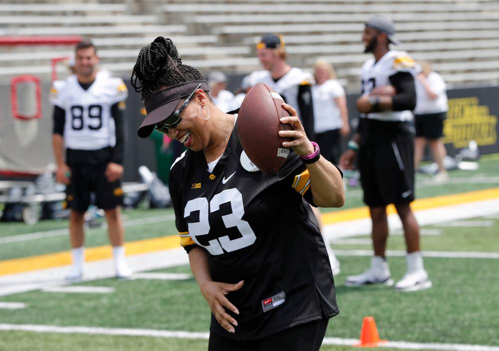 The 2018 Iowa Ladies Football Academy Saturday, June 9, 2018 at Kinnick Stadium. (Brian Ray/hawkeyesports.com)