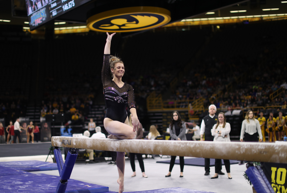 The Iowa Hawkeyes against the Iowa State Cyclones Friday, March 1, 2019 at Carver-Hawkeye Arena. (Brian Ray/hawkeyesports.com)