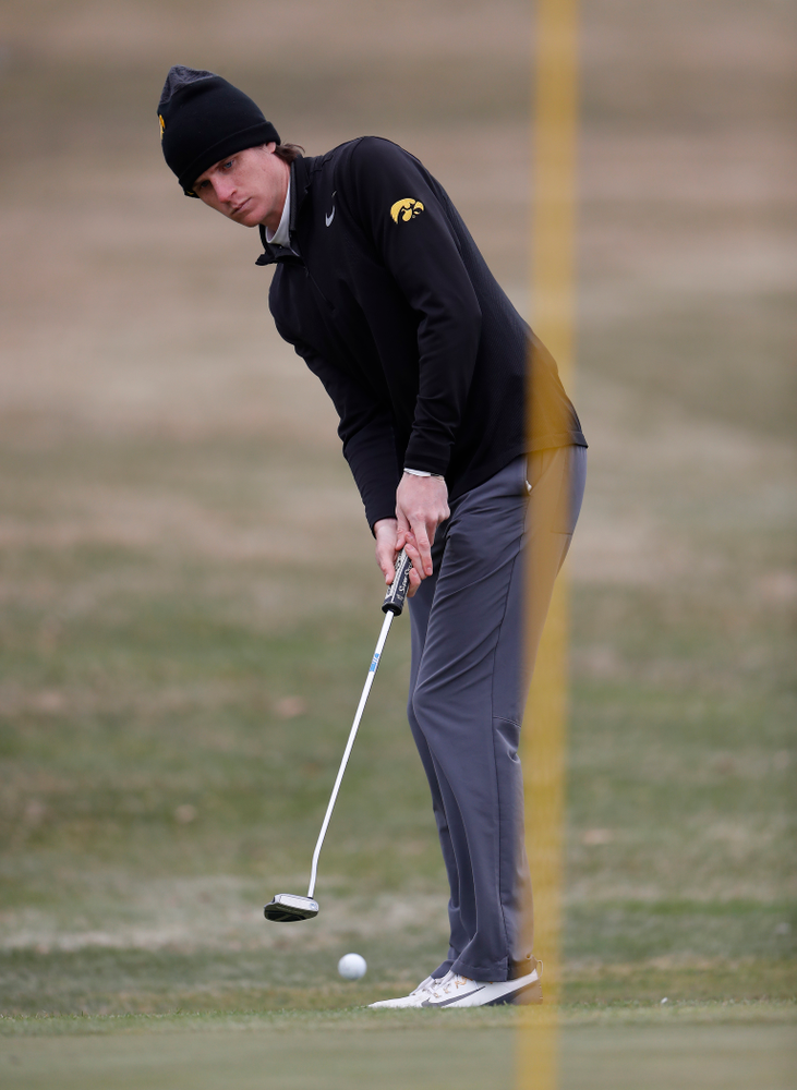 Sam Meuret during the 2018 Hawkeye Invitational Friday, April 13, 2018 at Finkbine Golf Course. (Brian Ray/hawkeyesports.com)