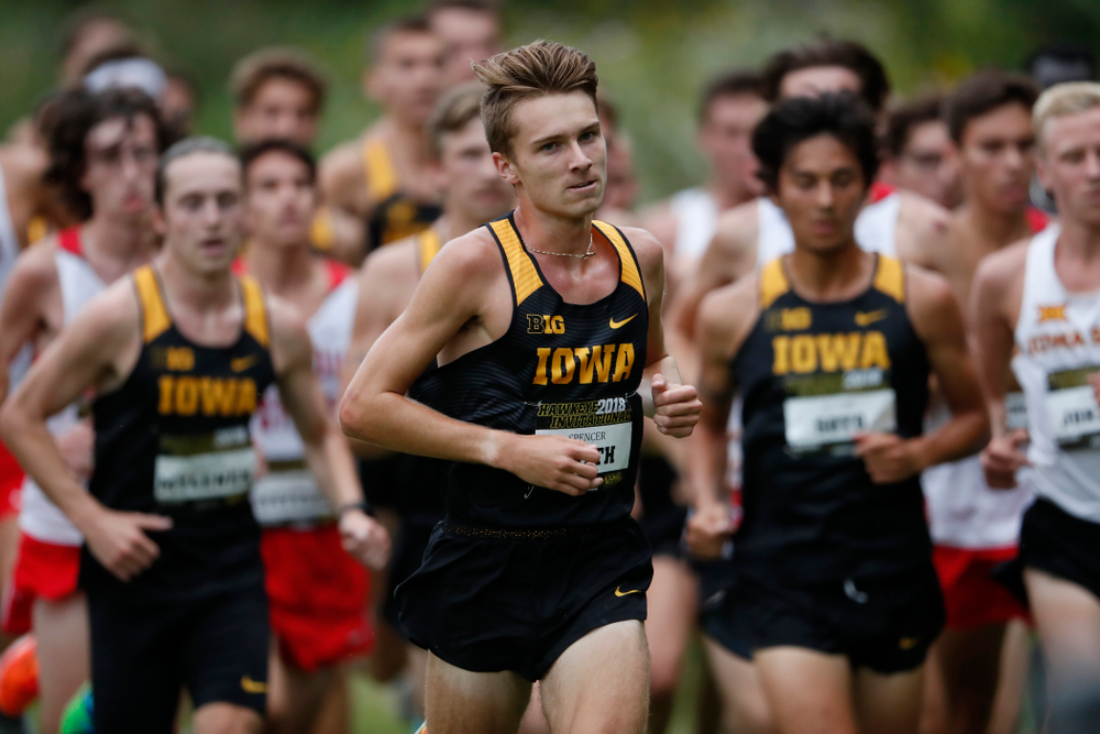 Spencer Smith during the Hawkeye Invitational Friday, August 31, 2018 at the Ashton Cross Country Course. (Brian Ray/hawkeyesports.com)