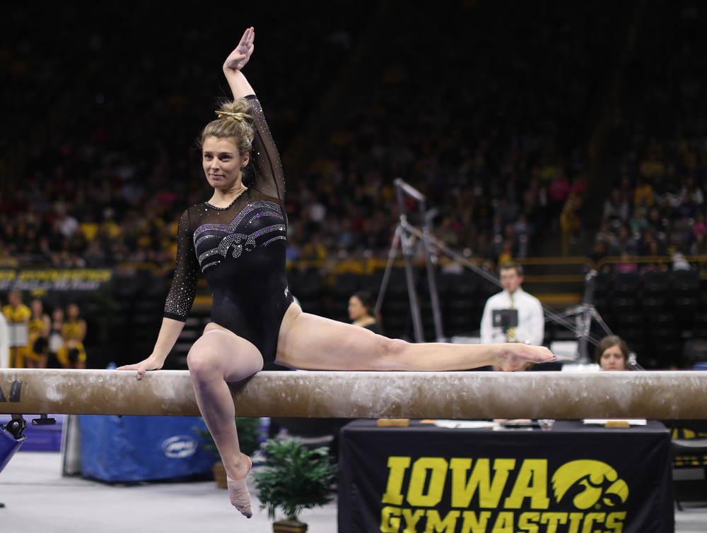 The Iowa Hawkeyes against the Iowa State Cyclones Friday, March 1, 2019 at Carver-Hawkeye Arena. (Brian Ray/hawkeyesports.com)