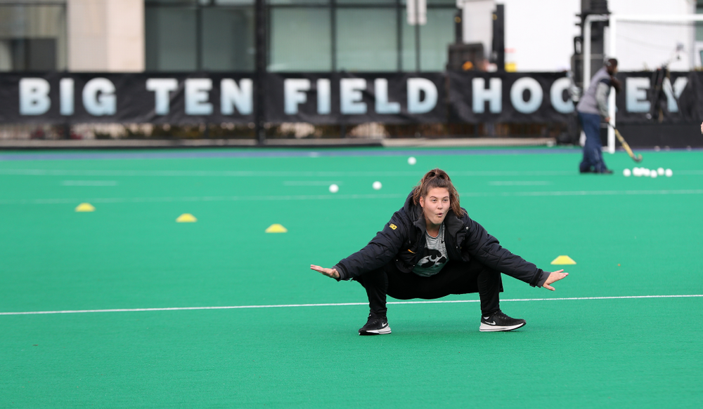 Iowa Hawkeyes Grace McGuire (62) against the Michigan Wolverines in the semi-finals of the Big Ten Tournament Friday, November 2, 2018 at Lakeside Field on the campus of Northwestern University in Evanston, Ill. (Brian Ray/hawkeyesports.com)