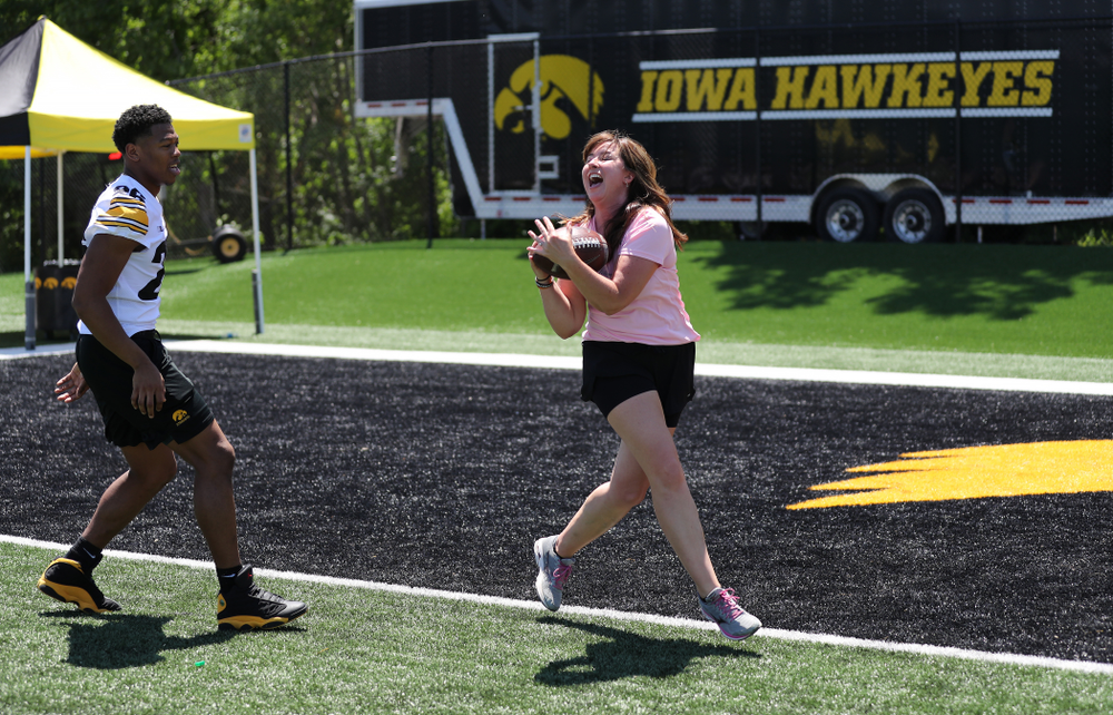 The 2019 Iowa Ladies Football Academy Saturday, June 8, 2019 at Kinnick Stadium. (Brian Ray/hawkeyesports.com)