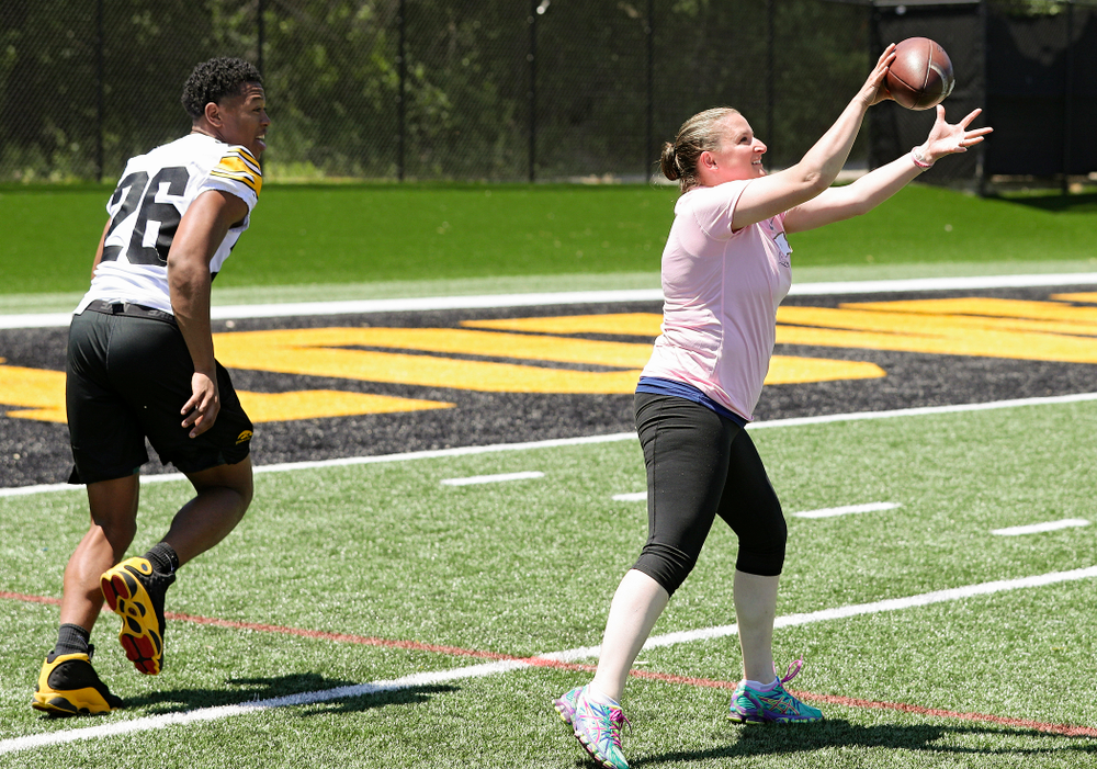 The Ladies Football Academy at the Hansen Football Performance Center in Iowa City on Saturday, Jun 8, 2019. (Stephen Mally/hawkeyesports.com)