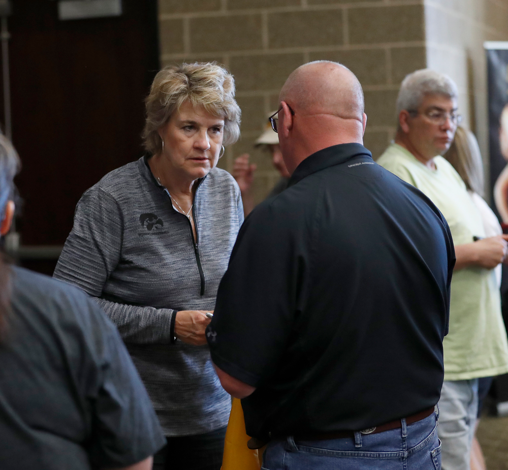 Lisa Bluder -- Hawkeye Fan Event at the Quad-Cities Waterfront Convention Center in Bettendorf, Iowa, on May 15, 2019.