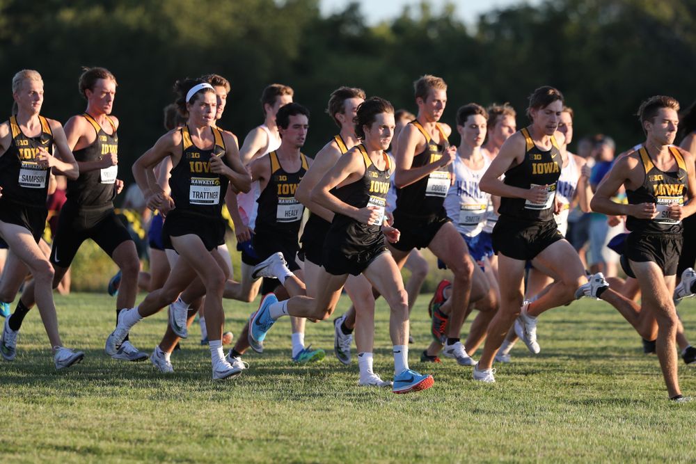 The Iowa Hawkeyes start the 2019 Hawkeye Invitational Friday, September 6, 2019 at the Ashton Cross Country Course. (Brian Ray/hawkeyesports.com)