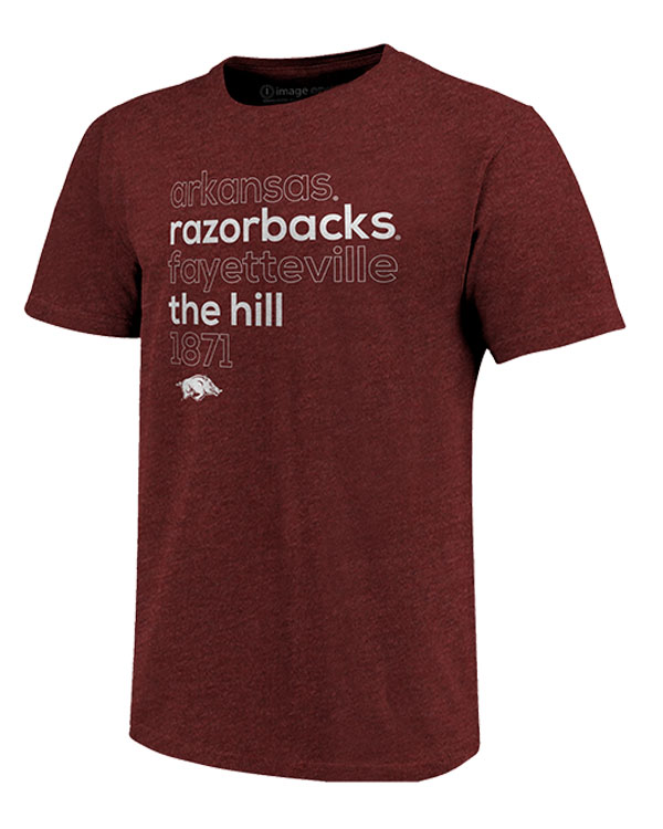 Arkansas Razorbacks 70s Style Typeface T Shirt Arkansas