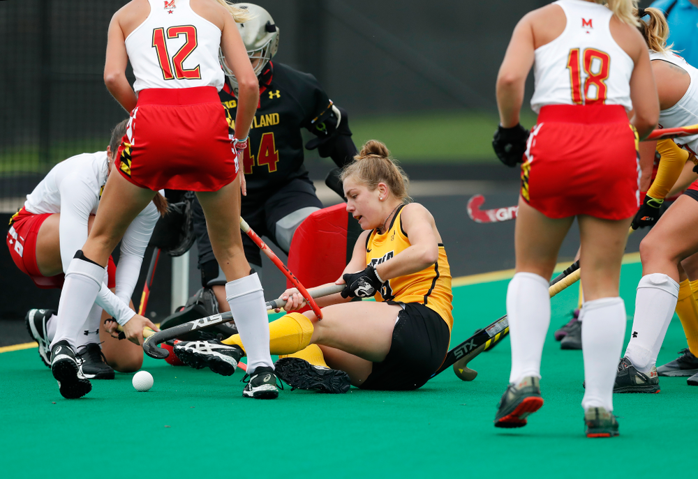Iowa Hawkeyes Nikki Freeman (8) against Maryland Sunday, October 14, 2018 at Grant Field. (Brian Ray/hawkeyesports.com)