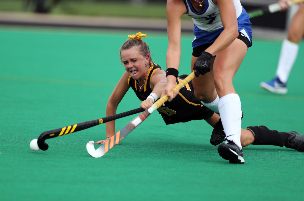 Iowa Hawkeyes forward Maddy Murphy (26) against the Duke Blue Devils Sunday, September 15, 2019 at Grant Field. (Brian Ray/hawkeyesports.com)