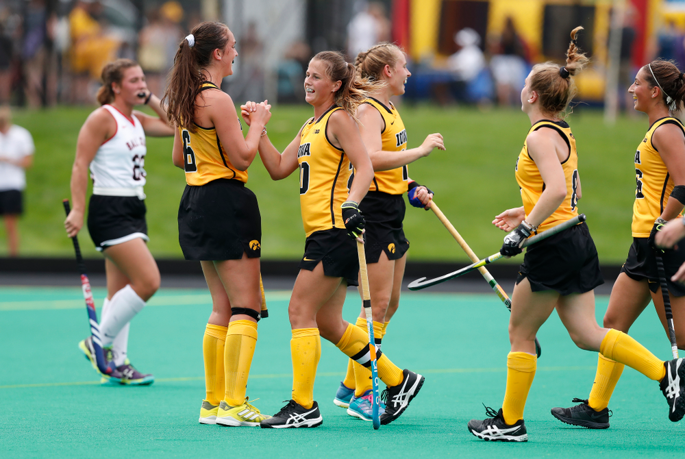 Iowa Hawkeyes Sophie Sunderland (20) against Ball State Sunday, September 2, 2018 at Grant Field. (Brian Ray/hawkeyesports.com)