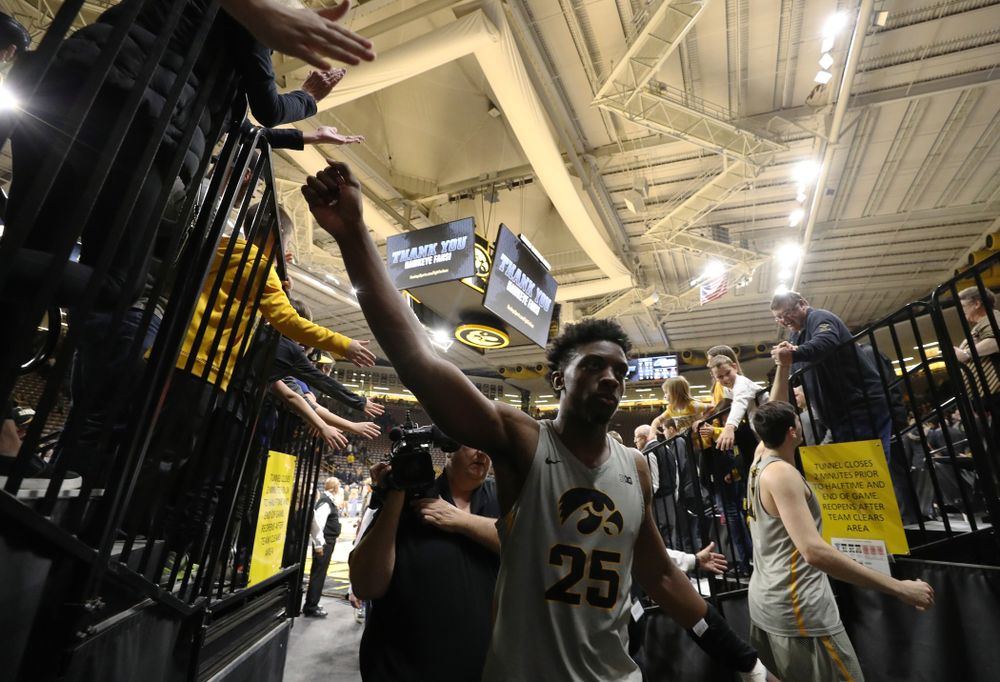 Iowa Hawkeyes forward Tyler Cook (25) against the Nebraska Cornhuskers Sunday, January 6, 2019 at Carver-Hawkeye Arena. (Brian Ray/hawkeyesports.com)