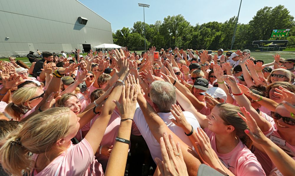 The Ladies Football Academy at the Hansen Football Performance Center in Iowa City on Saturday, Jun 8, 2019. (Stephen Mally/hawkeyesports.com)