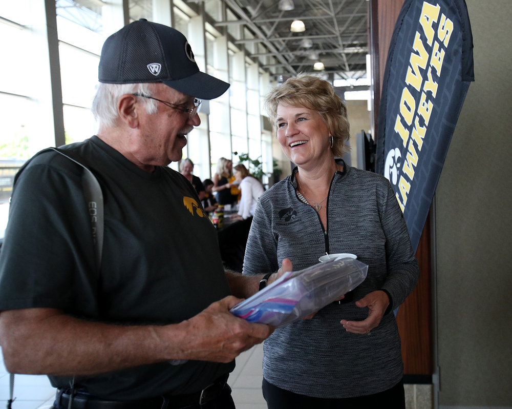 Lisa Bluder -- Hawkeye Fan Event at the Quad-Cities Waterfront Convention Center in Bettendorf, Iowa, on May 15, 2019.