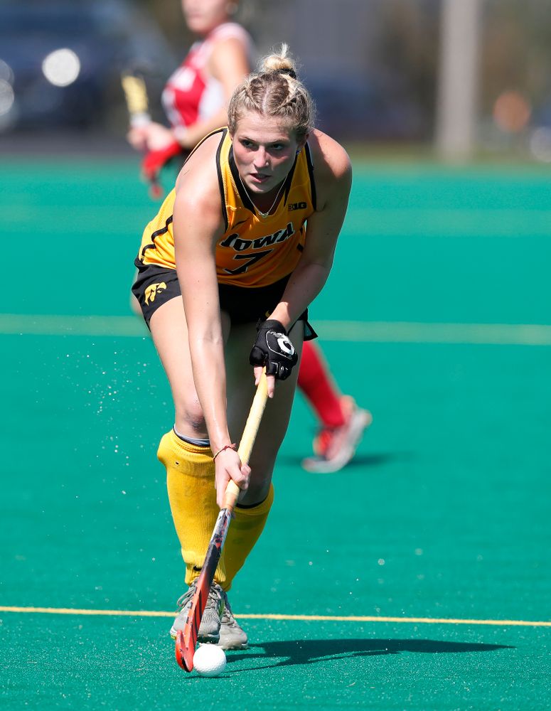 Iowa Hawkeyes Ellie Holley (7) against Indiana Sunday, September 16, 2018 at Grant Field. (Brian Ray/hawkeyesports.com)