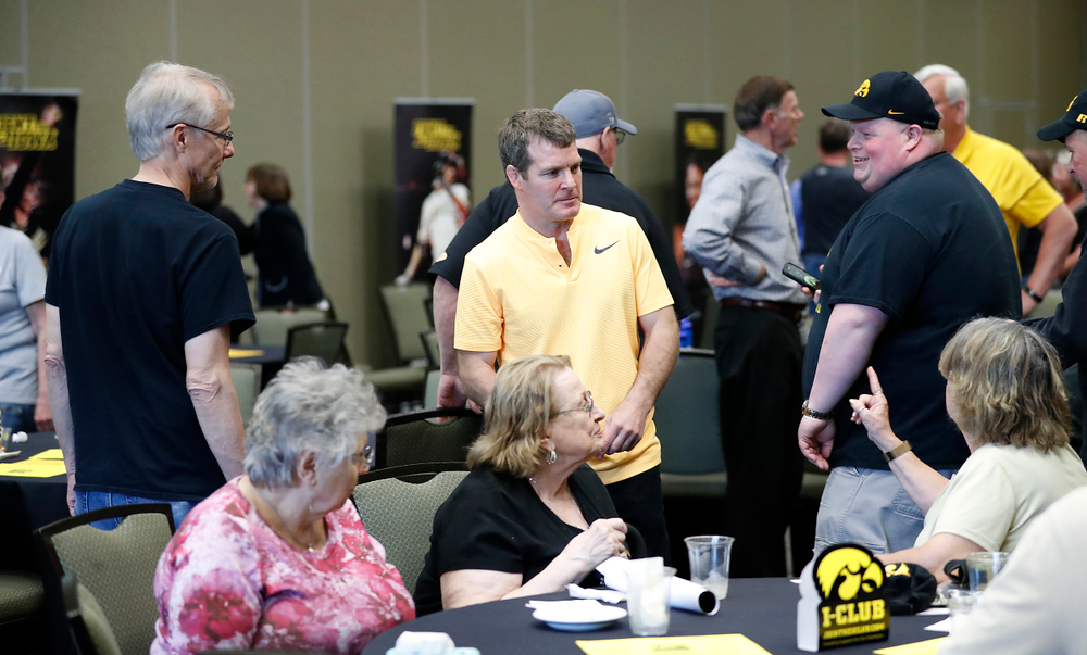 Tom Brands -- Hawkeye Fan Event at the Quad-Cities Waterfront Convention Center in Bettendorf, Iowa, on May 15, 2019.