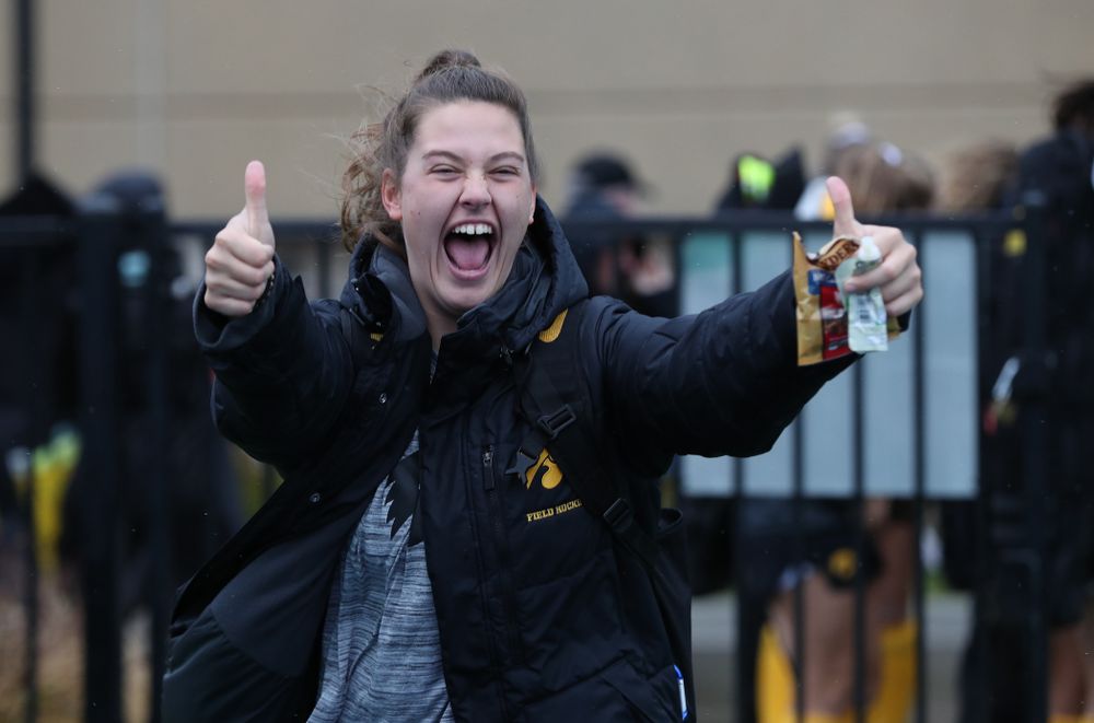 Iowa Hawkeyes Grace McGuire (62) against Maryland during the championship game of the Big Ten Tournament Sunday, November 4, 2018 at Lakeside Field in Evanston, Ill. (Brian Ray/hawkeyesports.com)