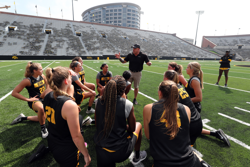 The Iowa WomenÕs Basketball Team participates in the The Program Tuesday, September 17, 2019 at Kinnick Stadium (Brian Ray/hawkeyesports.com)