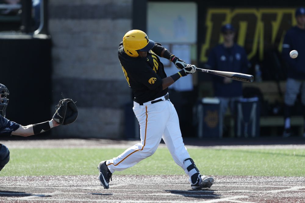 Iowa Hawkeyes Izaya Fullard (20) during game two against UC Irvine Saturday, May 4, 2019 at Duane Banks Field. (Brian Ray/hawkeyesports.com)