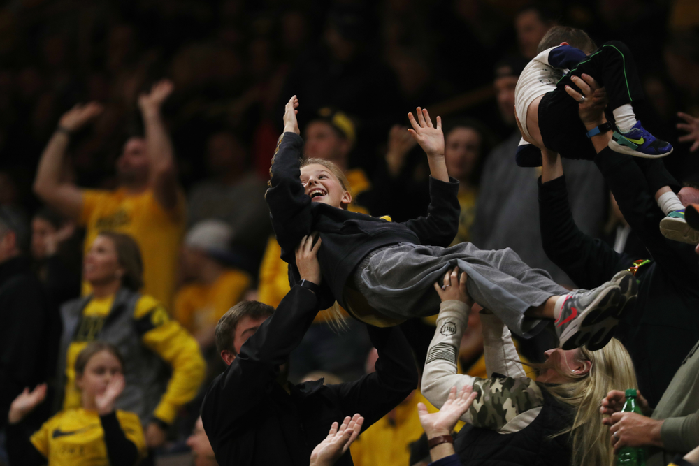 Fans against the Nebraska Cornhuskers Saturday, February 8, 2020 at Carver-Hawkeye Arena. (Brian Ray/hawkeyesports.com)