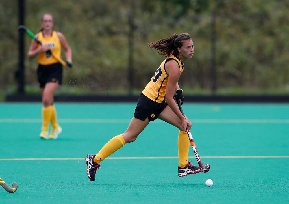 Iowa Hawkeyes Isabella Brown (10) against Ball State Sunday, September 2, 2018 at Grant Field. (Brian Ray/hawkeyesports.com)