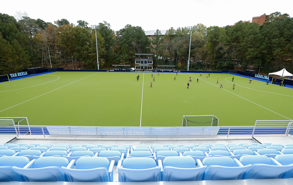 The Iowa Hawkeyes during their practice at Karen Shelton Stadium in Chapel Hill, N.C. on Thursday, Nov 14, 2019. (Stephen Mally/hawkeyesports.com)